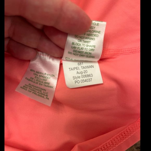 Lilly Pulitzer Luxletic Half Zip Pullover XL Tangelo - Picture 7 of 7